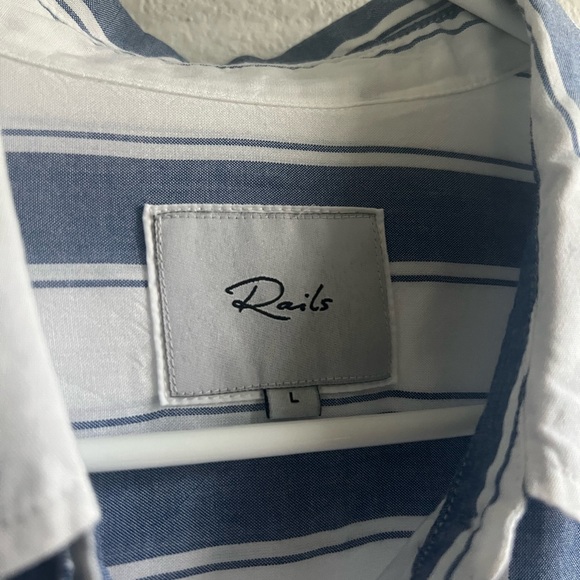 RAILS Hayden Button Down Striped Top - Picture 4 of 4
